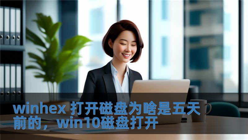 winhex 打開磁盤為啥是五天前的，win10磁盤打開