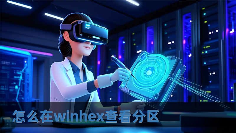 怎么在winhex查看分區