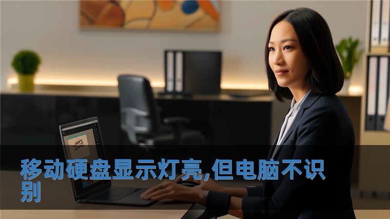 移動硬盤顯示燈亮,但電腦不識別
