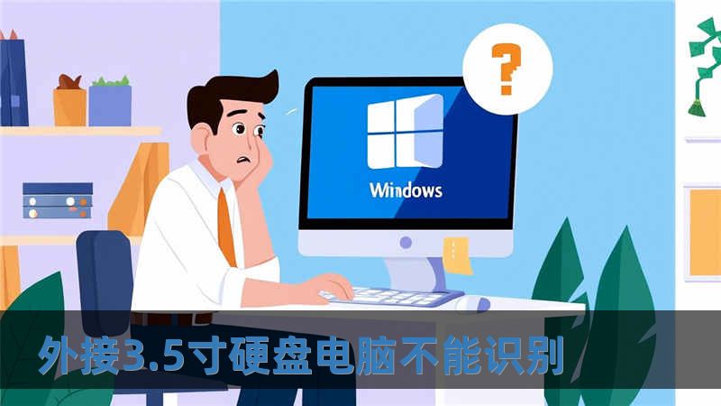 外接3.5寸硬盤電腦不能識別