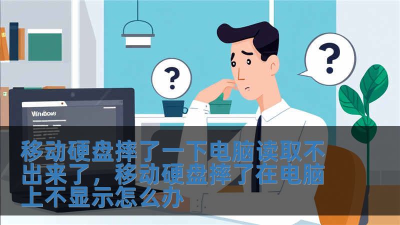 移動硬盤摔了一下電腦讀取不出來了，移動硬盤摔了在電腦上不顯示怎么辦