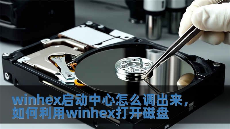 winhex啟動中心怎么調出來，如何利用winhex打開磁盤