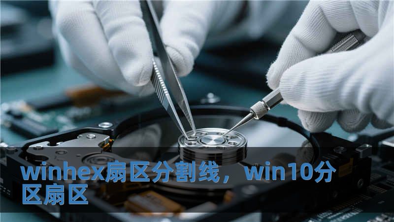 winhex扇區分割線，win10分區扇區