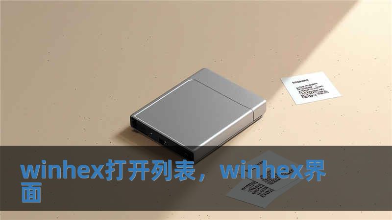 winhex打開列表，winhex界面
