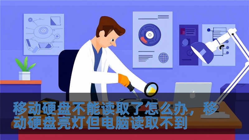 移動(dòng)硬盤不能讀取了怎么辦，移動(dòng)硬盤亮燈但電腦讀取不到