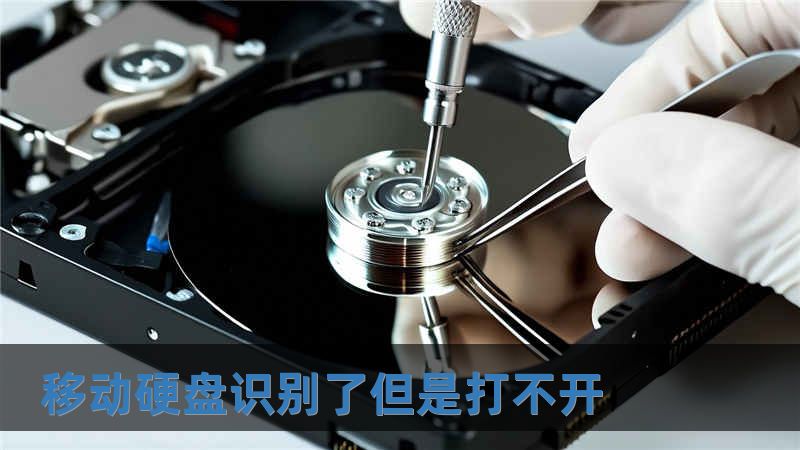 移動硬盤識別了但是打不開