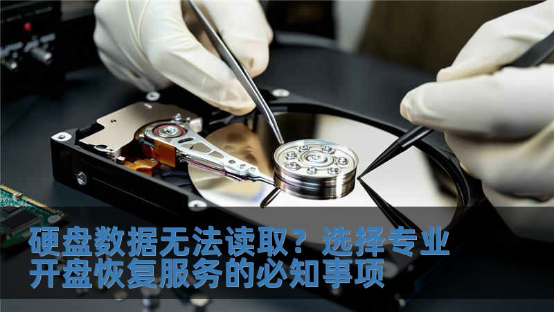 硬盤數據無法讀取？選擇專業開盤恢復服務的必知事項