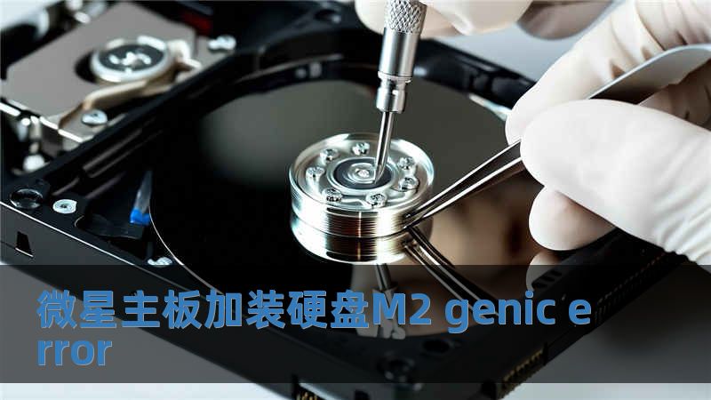 微星主板加裝硬盤M2 genic error