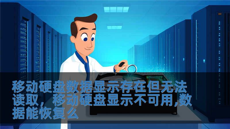 移動硬盤數據顯示存在但無法讀取，移動硬盤顯示不可用,數據能恢復么