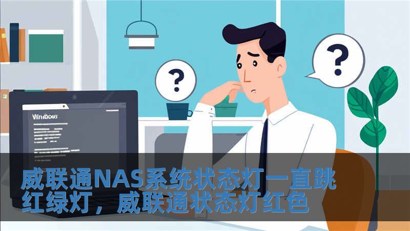 威聯通NAS系統狀態燈一直跳紅綠燈，威聯通狀態燈紅色