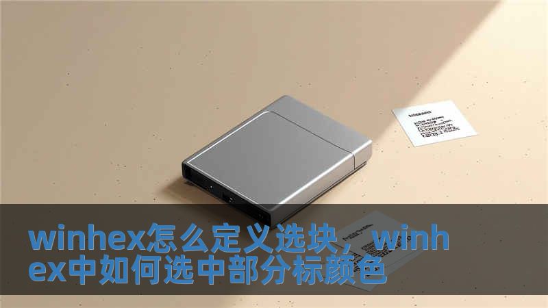 winhex怎么定義選塊，winhex中如何選中部分標顏色