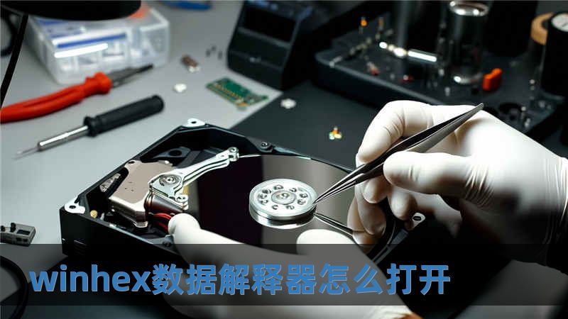 winhex數(shù)據(jù)解釋器怎么打開