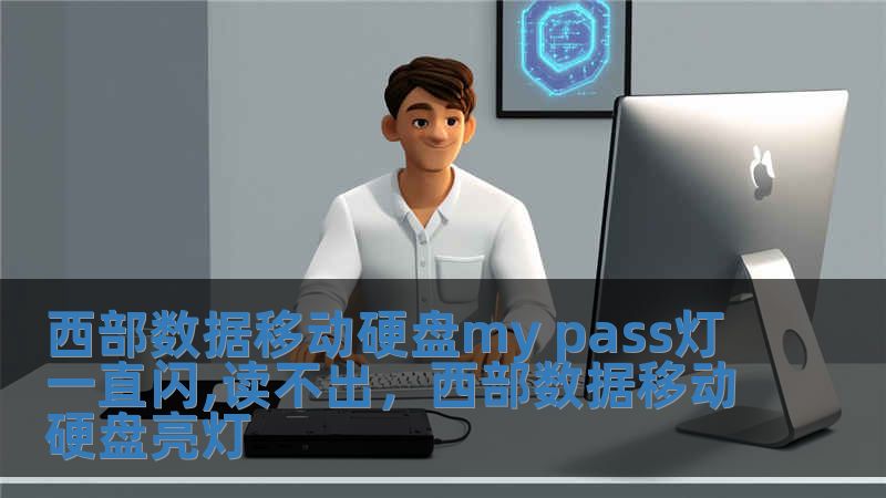 西部數據移動硬盤my pass燈一直閃,讀不出，西部數據移動硬盤亮燈