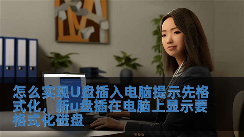 怎么實現U盤插入電腦提示先格式化，新u盤插在電腦上顯示要格式化磁盤