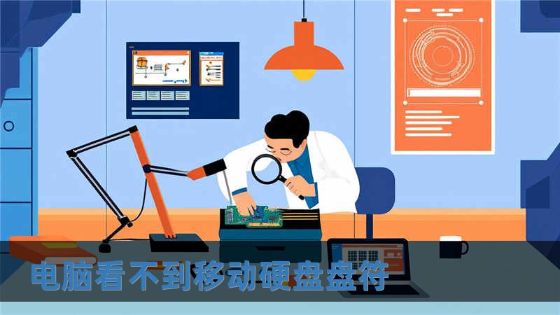 電腦看不到移動硬盤盤符