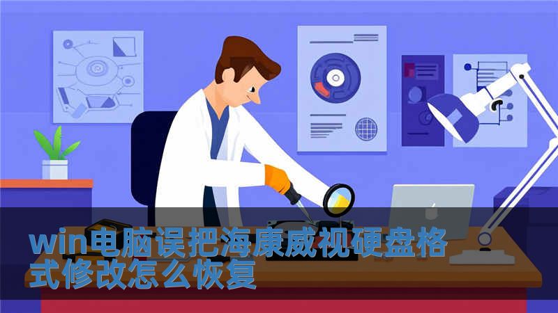 win電腦誤把海康威視硬盤格式修改怎么恢復