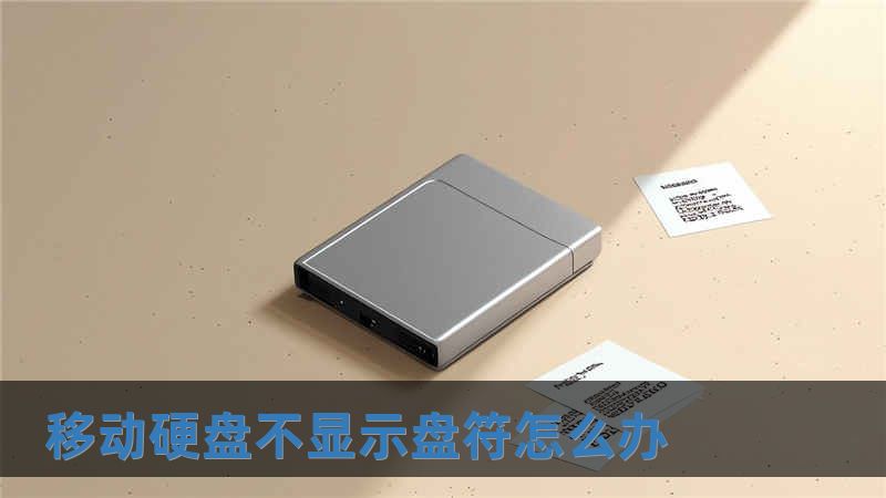 移動硬盤不顯示盤符怎么辦