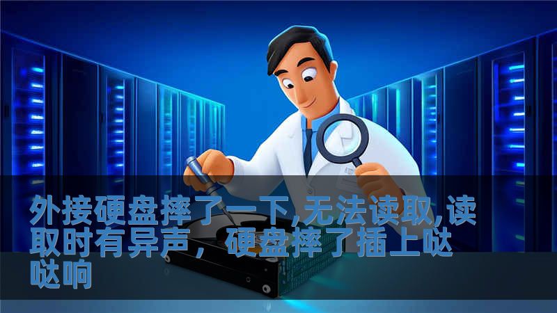 外接硬盤摔了一下,無法讀取,讀取時有異聲，硬盤摔了插上噠噠響