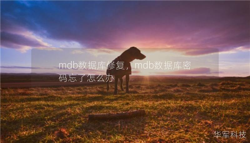 mdb數據庫修復，mdb數據庫密碼忘了怎么辦