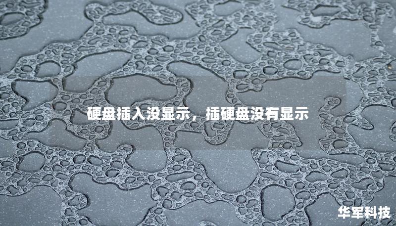 硬盤插入沒顯示，插硬盤沒有顯示