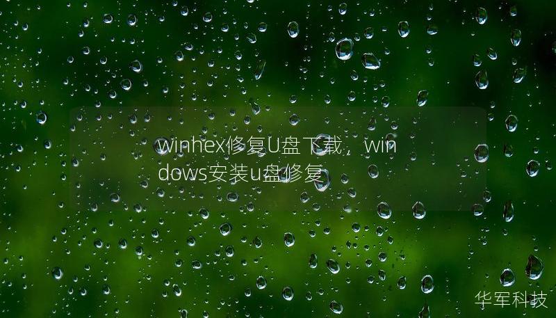 winhex修復U盤下載，windows安裝u盤修復