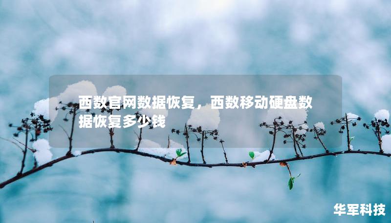 西數官網數據恢復，西數移動硬盤數據恢復多少錢