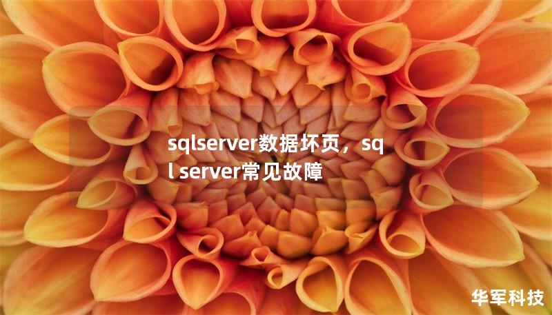 sqlserver數據壞頁，sql server常見故障