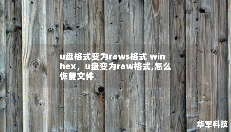 u盤格式變為raws格式 winhex，u盤變為raw格式,怎么恢復文件