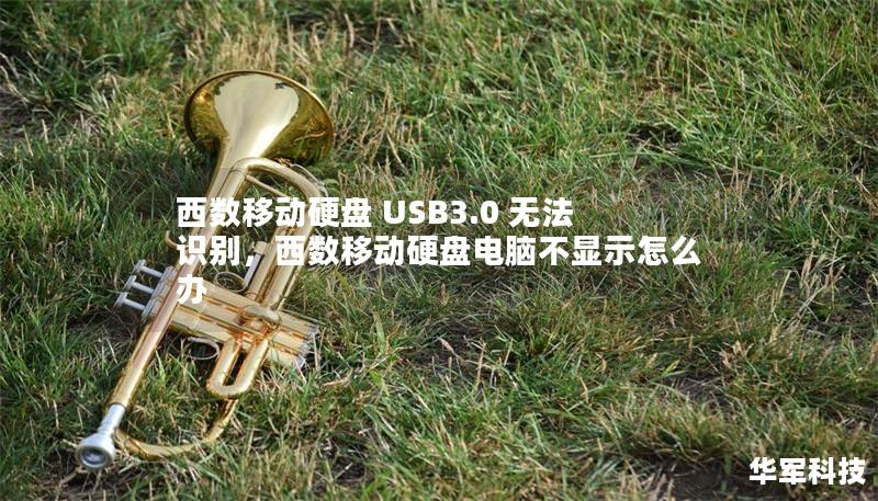 西數移動硬盤 USB3.0 無法識別，西數移動硬盤電腦不顯示怎么辦