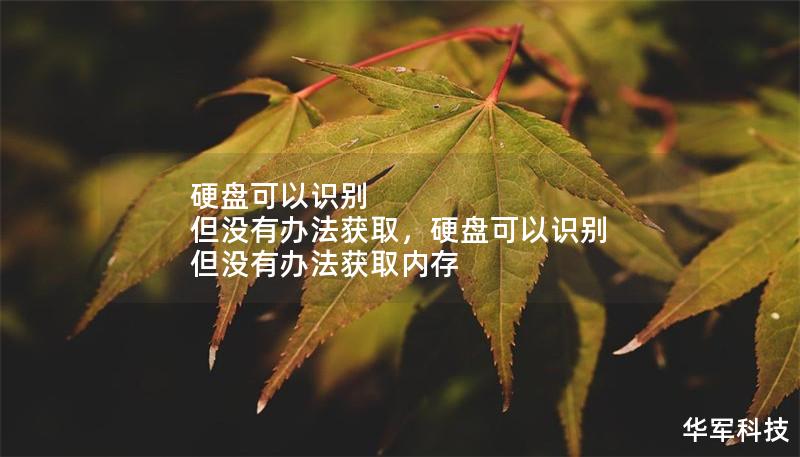 硬盤可以識別 但沒有辦法獲取，硬盤可以識別 但沒有辦法獲取內存