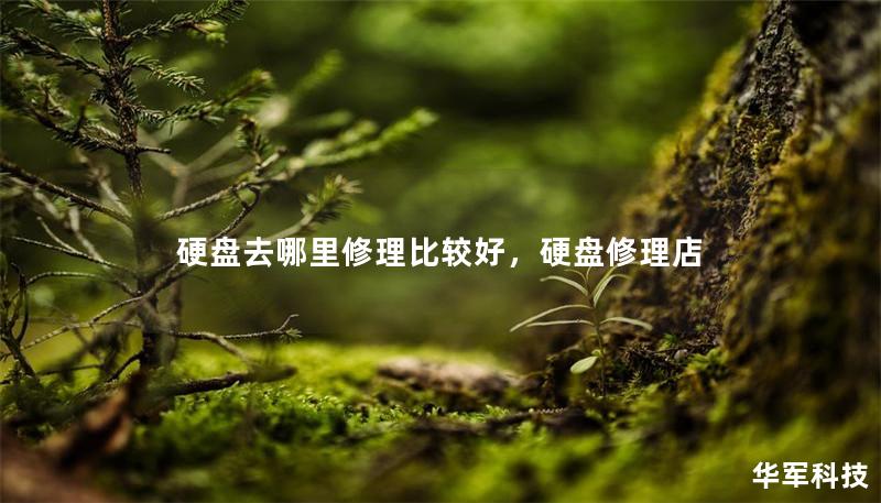 硬盤去哪里修理比較好，硬盤修理店