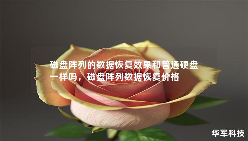 磁盤陣列的數據恢復效果和普通硬盤一樣嗎，磁盤陣列數據恢復價格