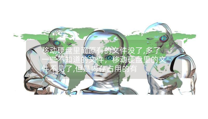 移動硬盤里面原有的文件沒了,多了一些不知道的文件,移動硬盤里的文件不見了,但是內存占用的有 移動硬盤里面原有的文件沒了,多了一些不知道的文件,移動硬盤里的文件不見了,但是內存占用的有
