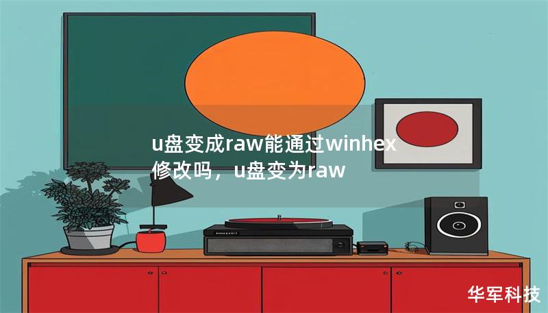 u盤變成raw能通過winhex修改嗎，u盤變為raw