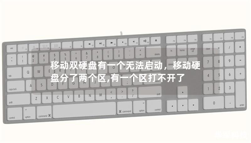 移動雙硬盤有一個無法啟動，移動硬盤分了兩個區,有一個區打不開了