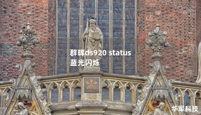 群暉ds920 status 藍光閃爍