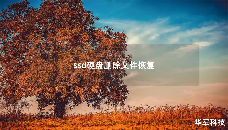 ssd硬盤刪除文件恢復