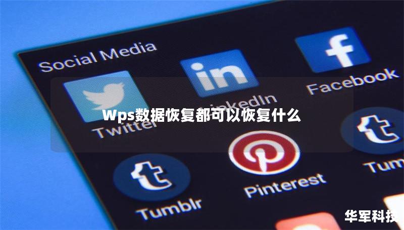 Wps數(shù)據(jù)恢復都可以恢復什么
