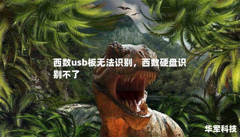 西數usb板無法識別，西數硬盤識別不了