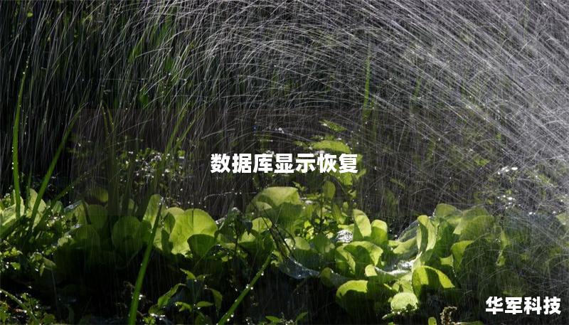 數據庫顯示恢復