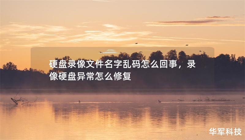 硬盤錄像文件名字亂碼怎么回事，錄像硬盤異常怎么修復